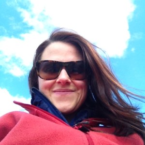 No Filter. The sky was actually that blue. Being silly, taking selfies.